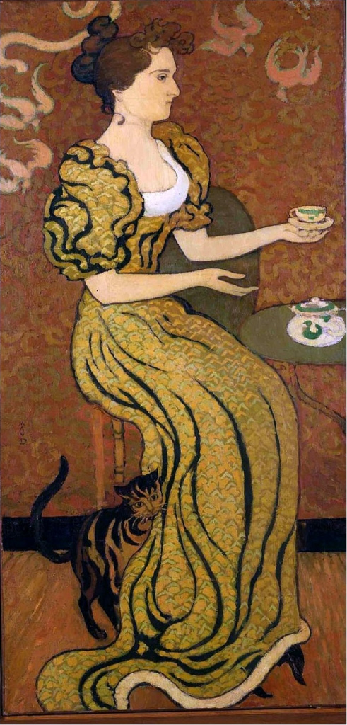 Maurice Denis. 兰森夫人带着一只猫