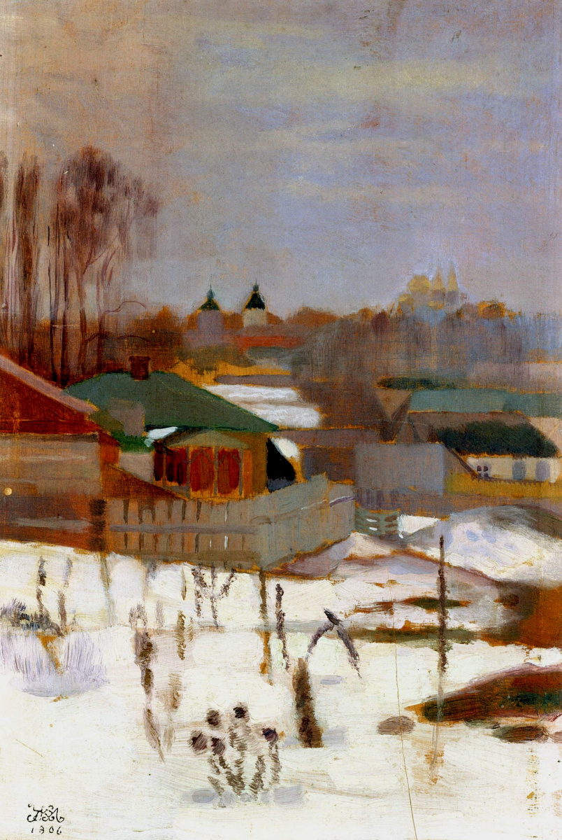 Mikhail Ivanovich the Beetle. Winter landscape