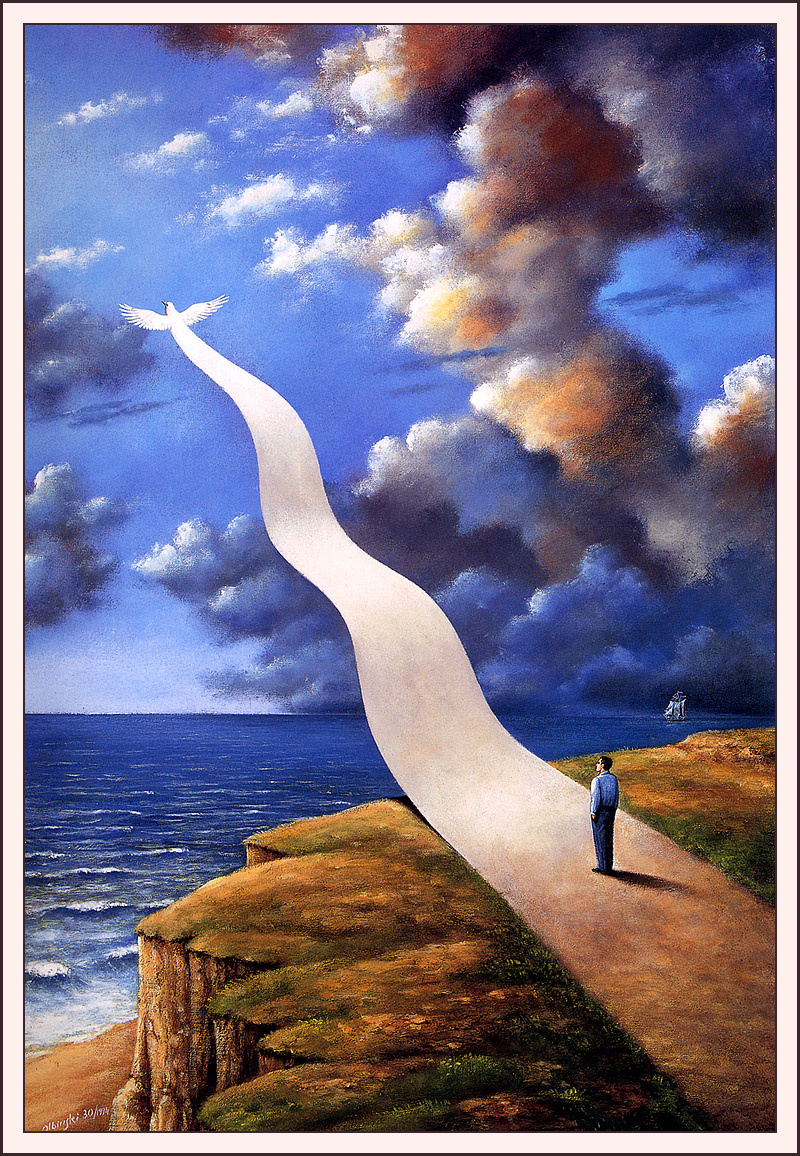 Rafal Olbinski. The pursuit of happiness