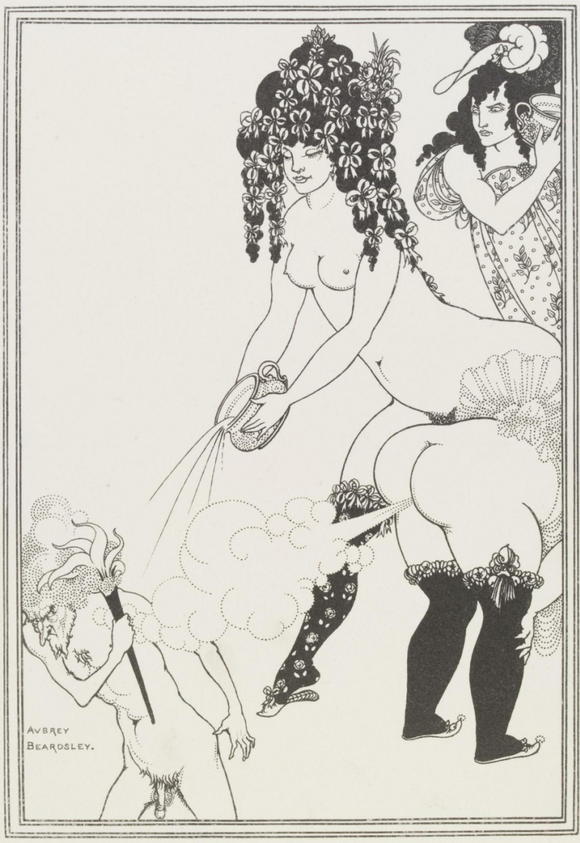 Aubrey Beardsley. Lysistrata protects the Acropolis