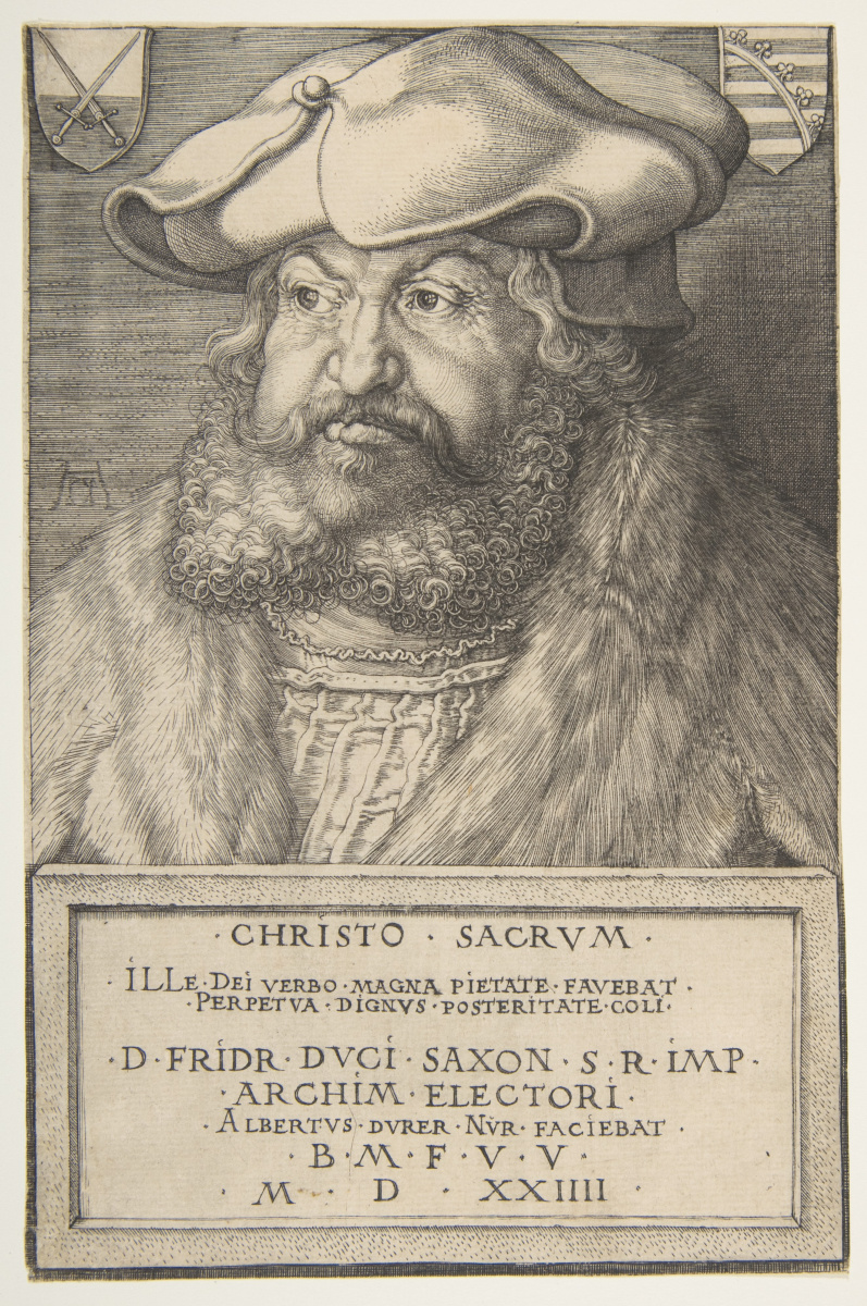 Albrecht Dürer. Portrait Of Frederick The Wise