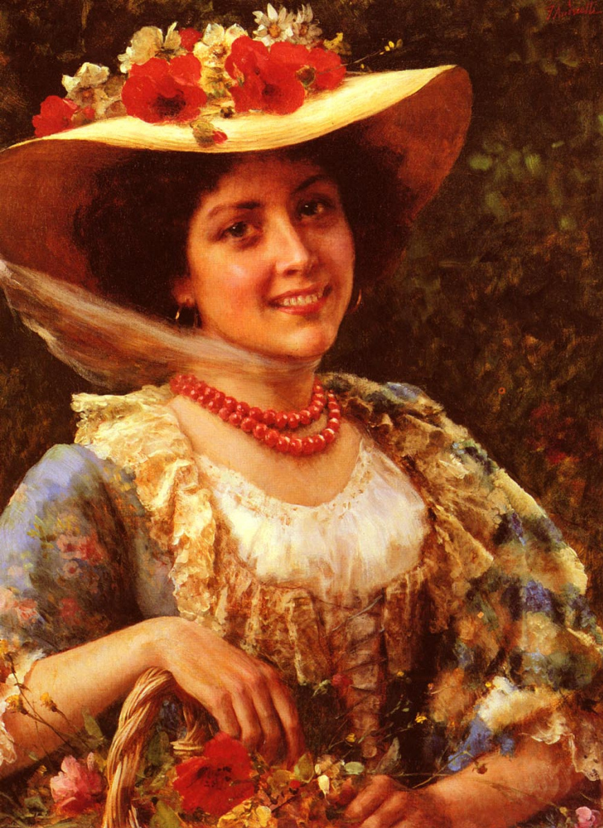 Federico Andreotti. Straw hat