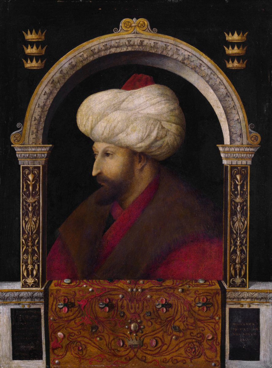 Gentile Bellini. Portrait of Sultan Mehmed II the Conqueror