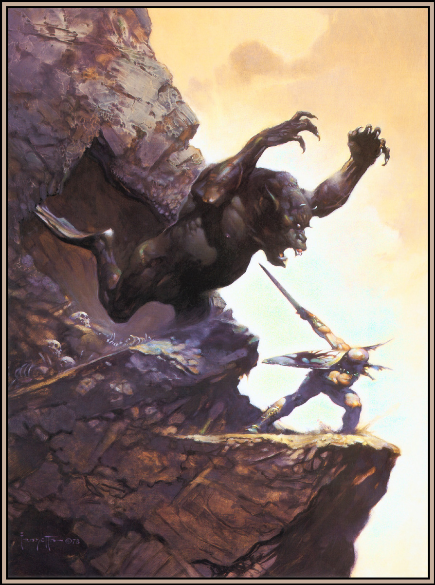 Frank Frazetta. Cueva del demonio