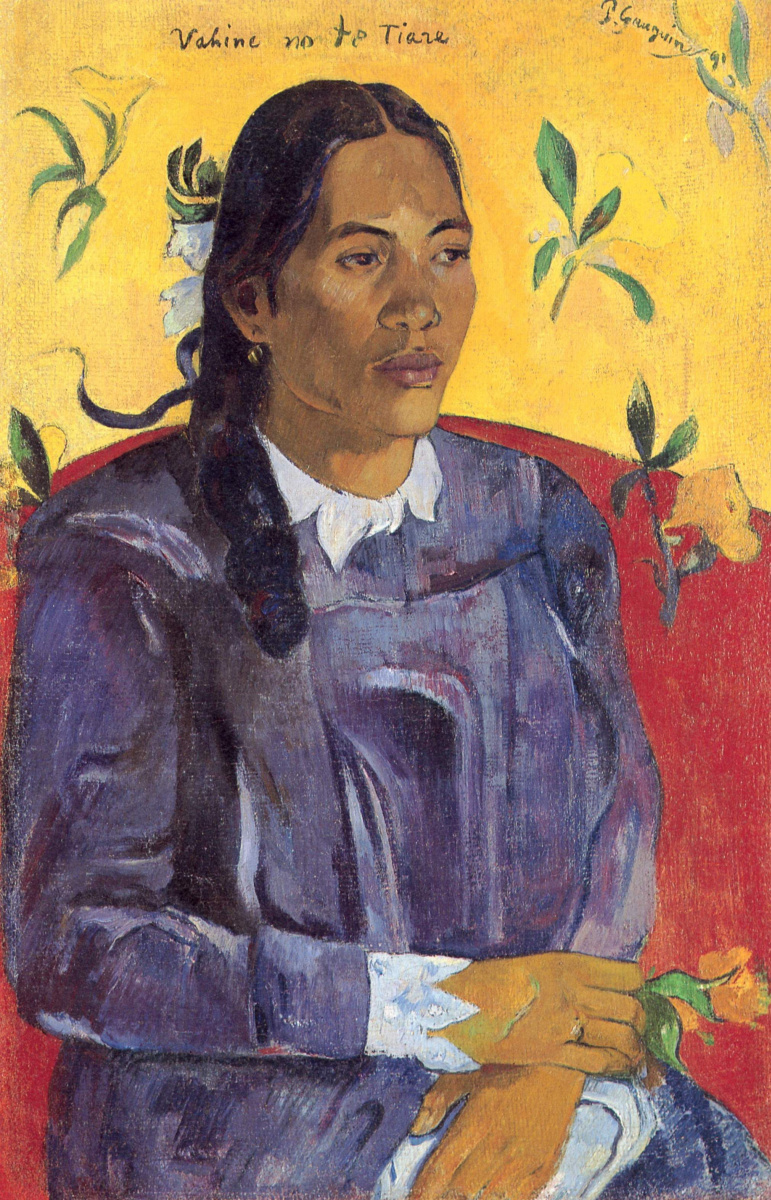 Paul Gauguin. Woman with a flower
