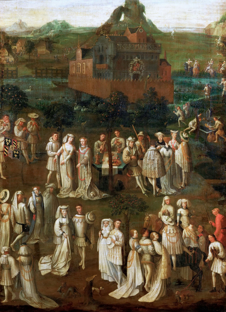 Jan van Eyck. Festivities at the court of Duke of Burgundy Philip the Good
