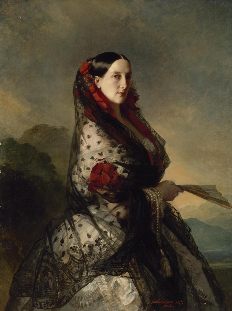 Franz Xaver Winterhalter. Portrait of Grand Duchess Maria Nikolaevna