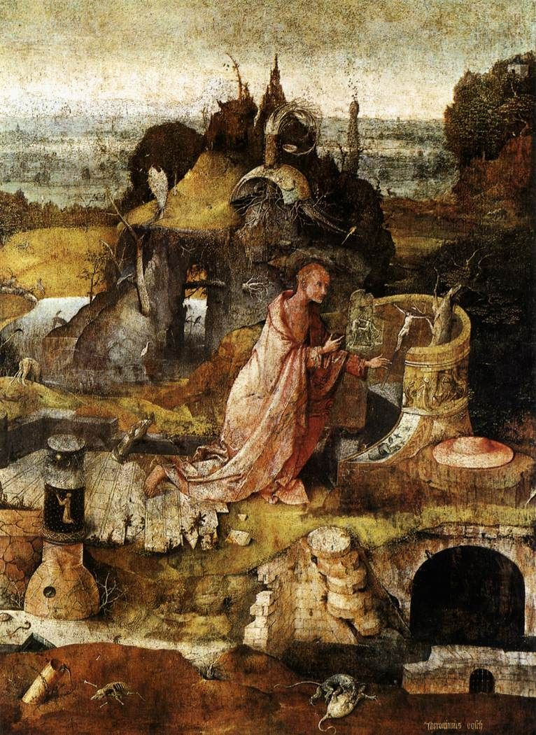 Hieronymus Bosch. Saint Jerome. The Central part of the triptych Holy Hermits