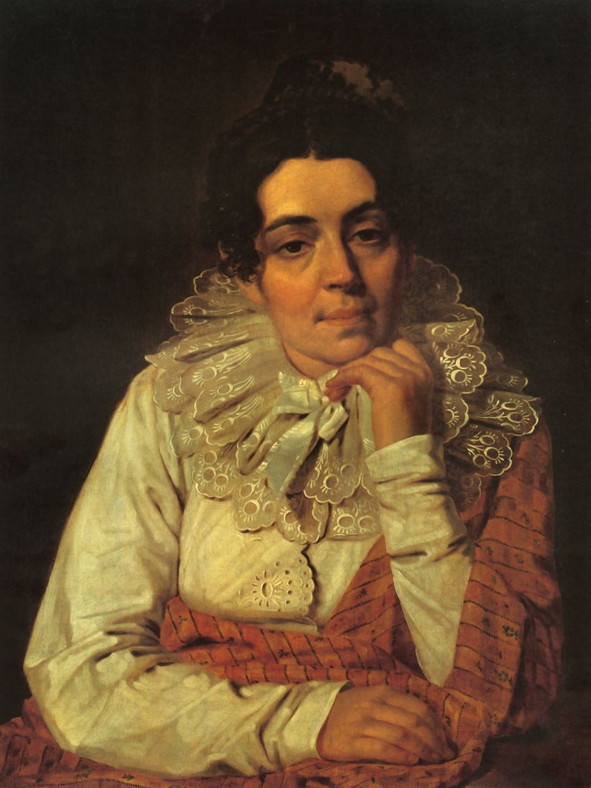 Alexey Gavrilovich Venetsianov. Portrait of M. A. Venetsianova, wife of the artist