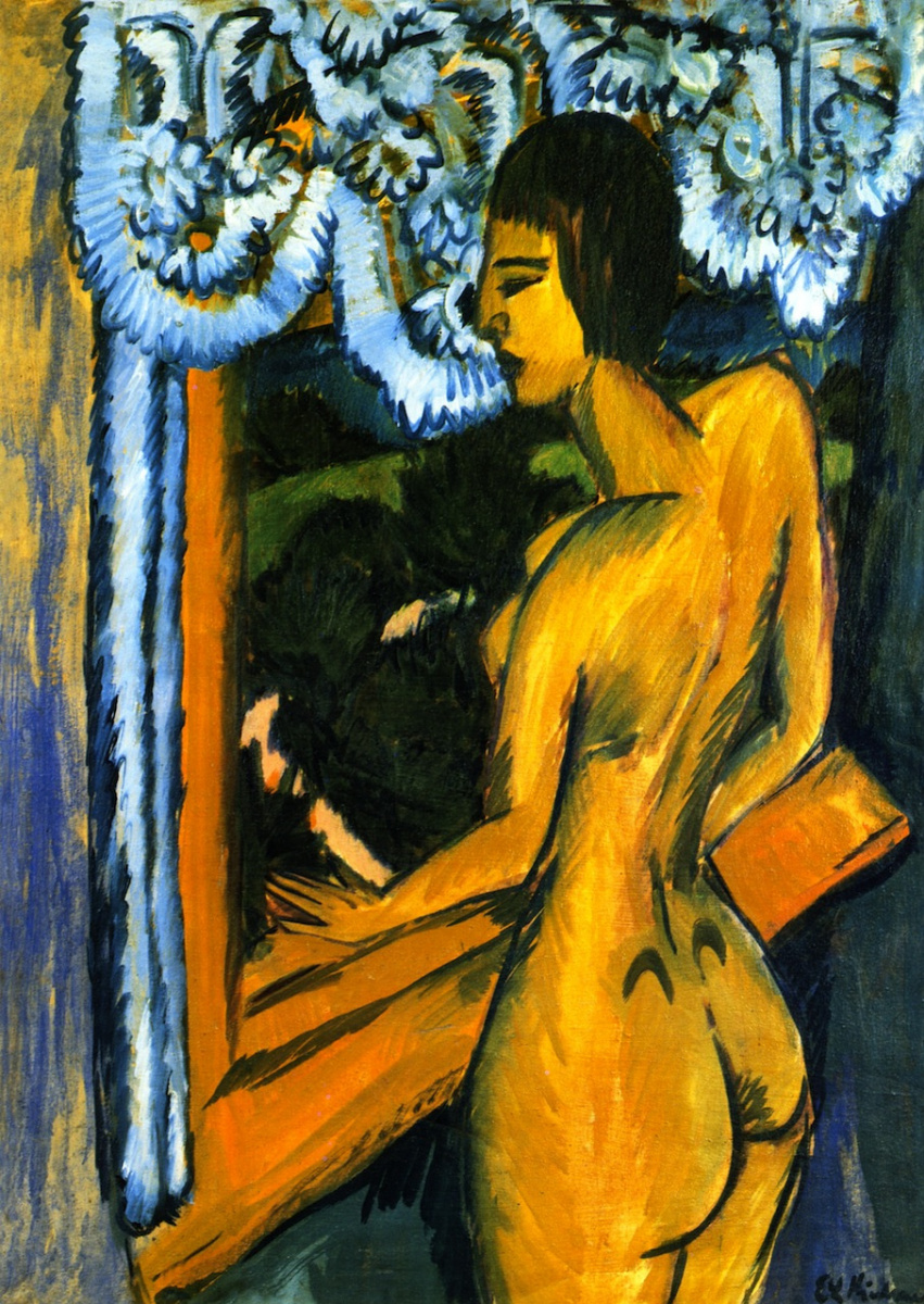 Ernst Ludwig Kirchner. 在窗口的女人