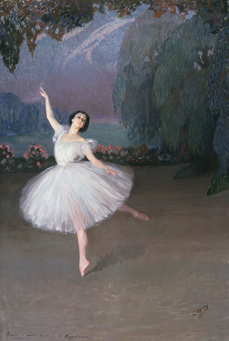 Савелий Абрамович Сорин. Тамара Карсавина в балете "Сильфиды". 1910