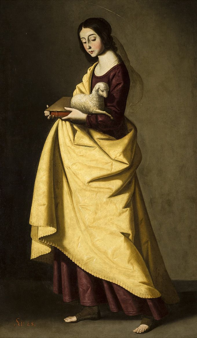 Francisco de Zurbaran. Holy Inessa