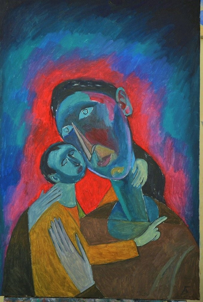 Victor Bezumov. The Madonna and child