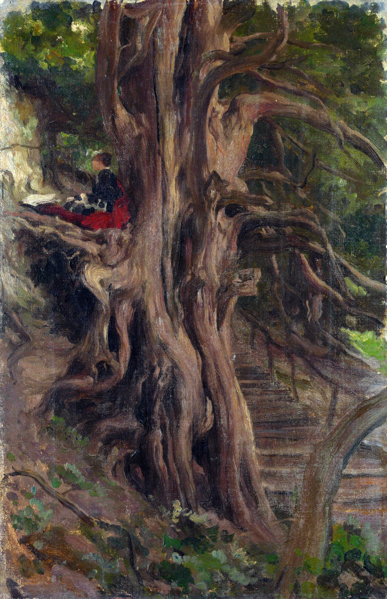 Frederic Leighton. Trees in Clividen