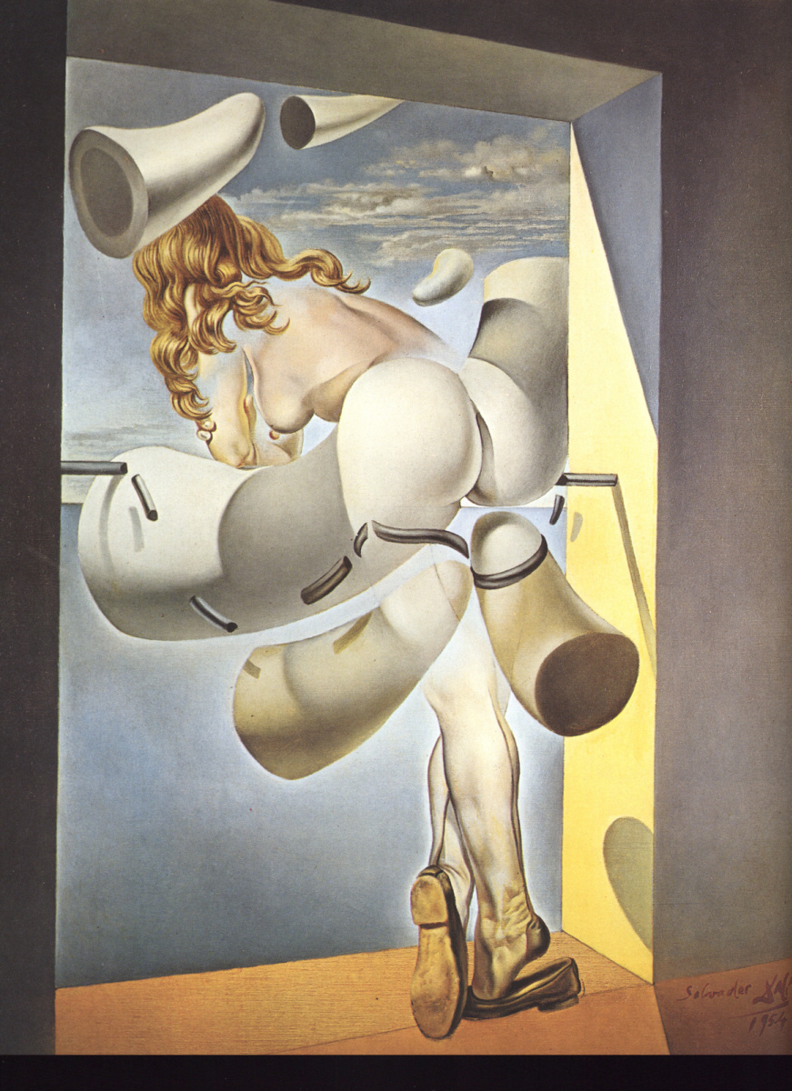 Salvador Dali. Sodomian unschuldige jungfräuliche Selbstbefriedigung