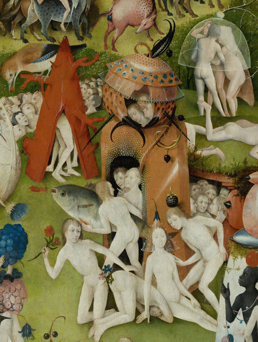 Hieronymus Bosch. The garden of earthly delights. The Central part. Fragment