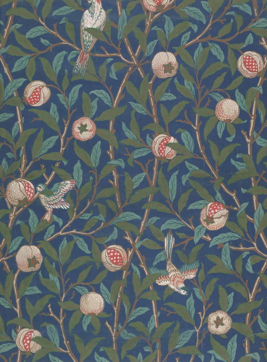 William Morris. Bird and pomegranate