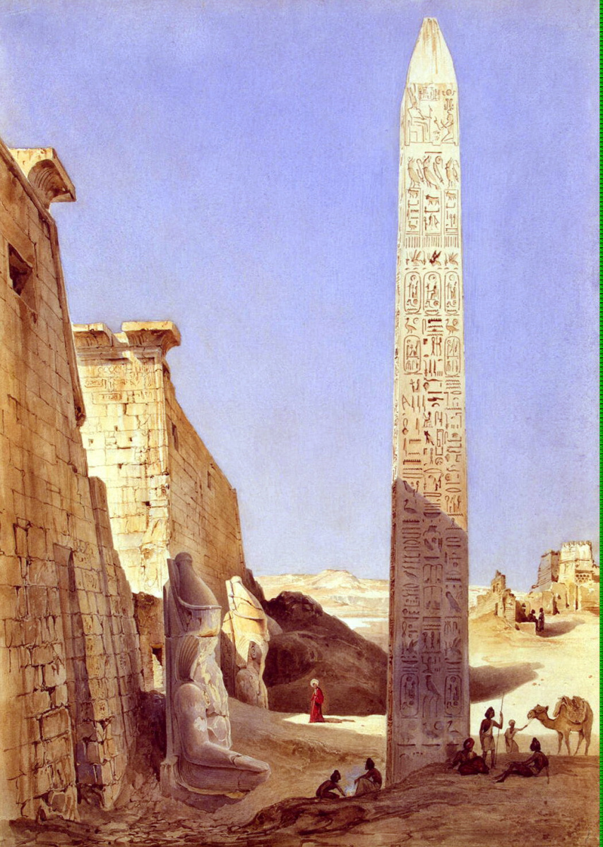Charles Pierron. Karnak Palace in Thebes