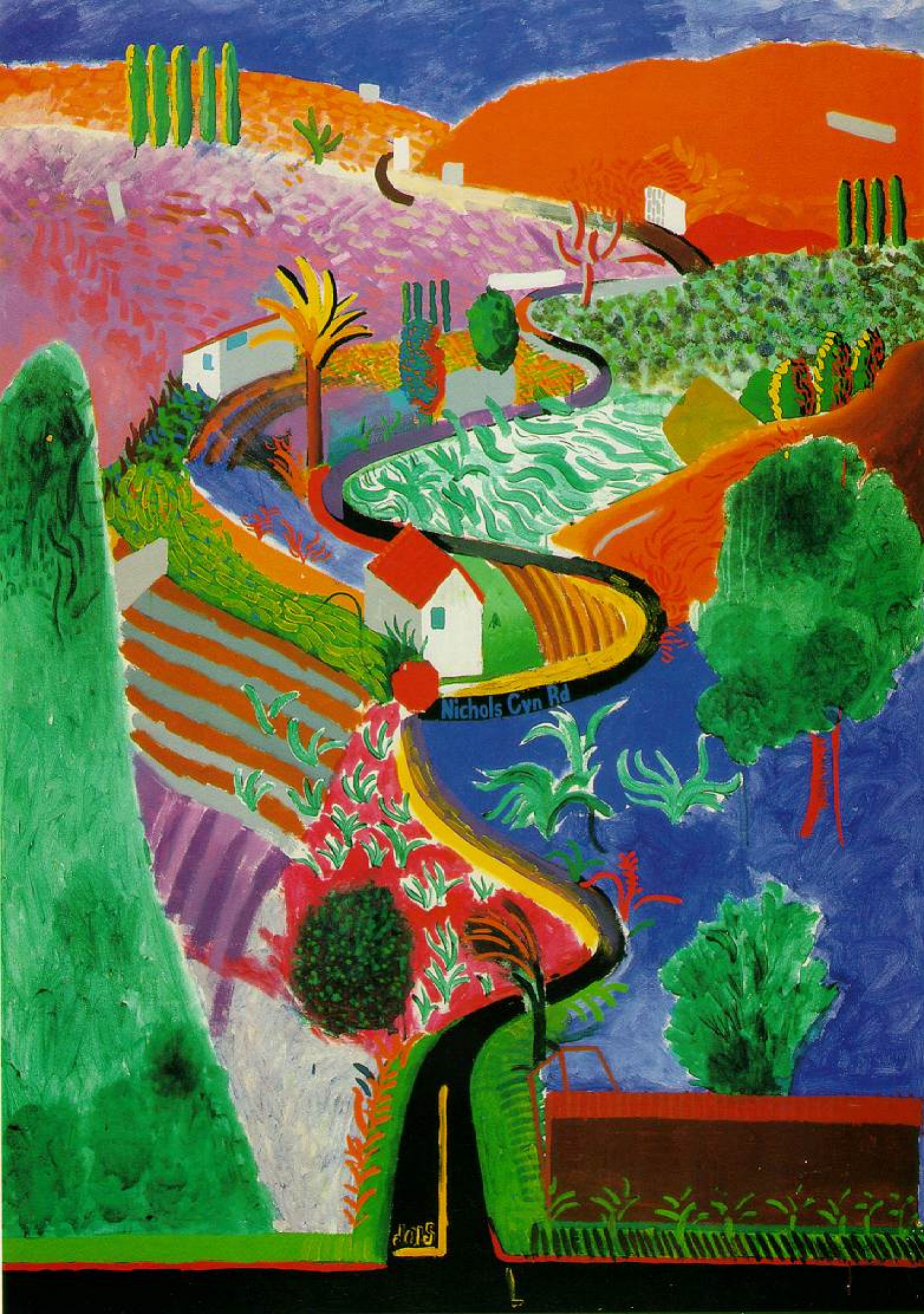 Nichols Canyon, 1980, 213×152 cm by David Hockney: History