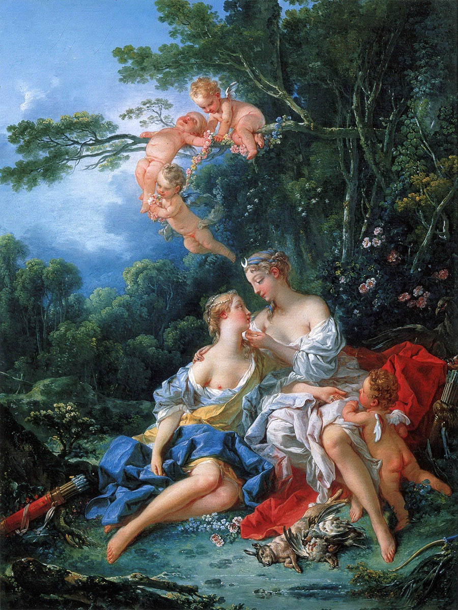 Francois Boucher. Jupiter and Callisto