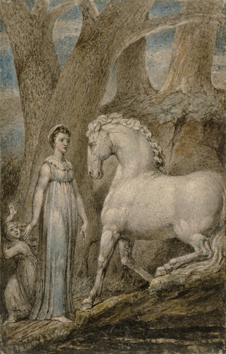William Blake. White horse. Ballads By William Hayley