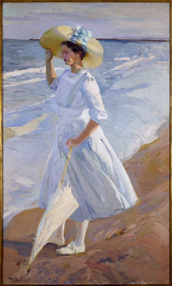 Joaquin Sorolla (Soroya). Elena am Strand