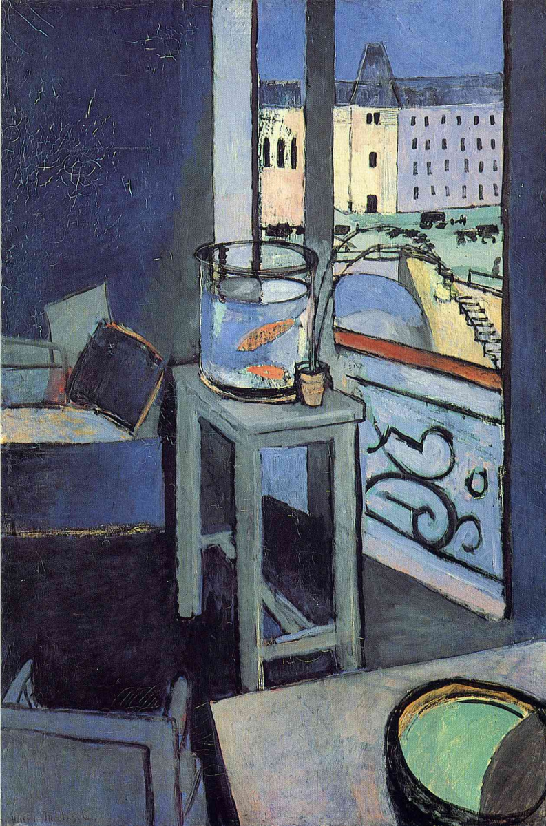 Henri Matisse. Interior with aquarium and red fish