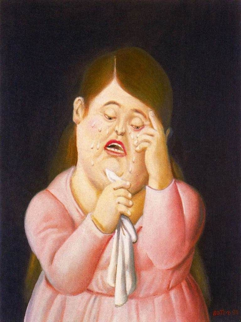 Fernando Botero. Crying woman