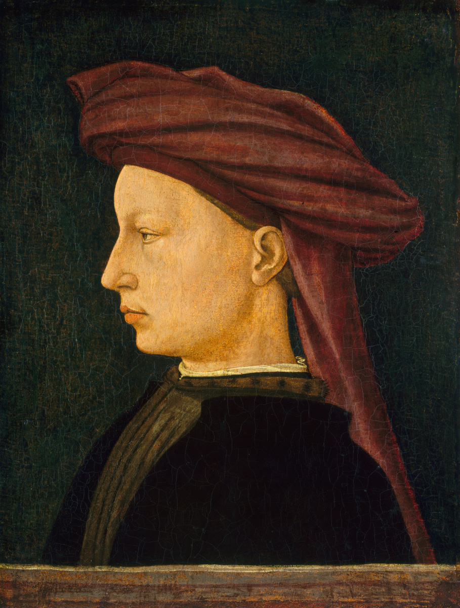 Tommaso Masaccio. Portrait of a young man in profile