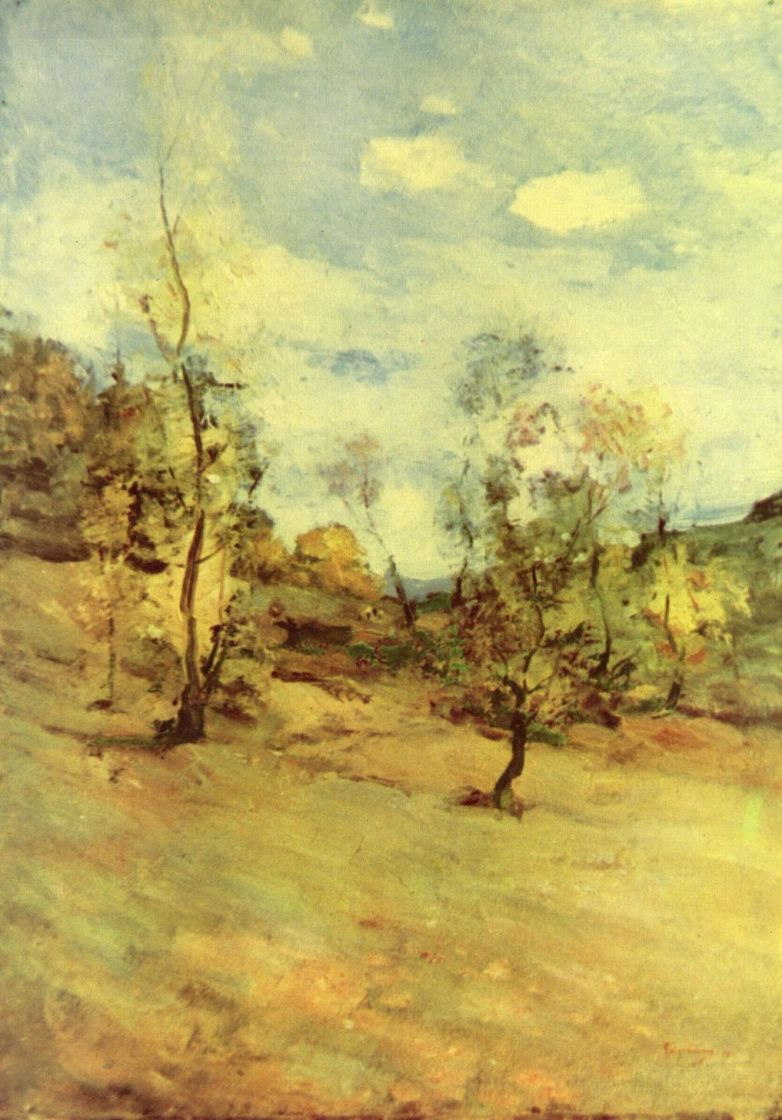 Nicolae Grigorescu. Landscape with trees