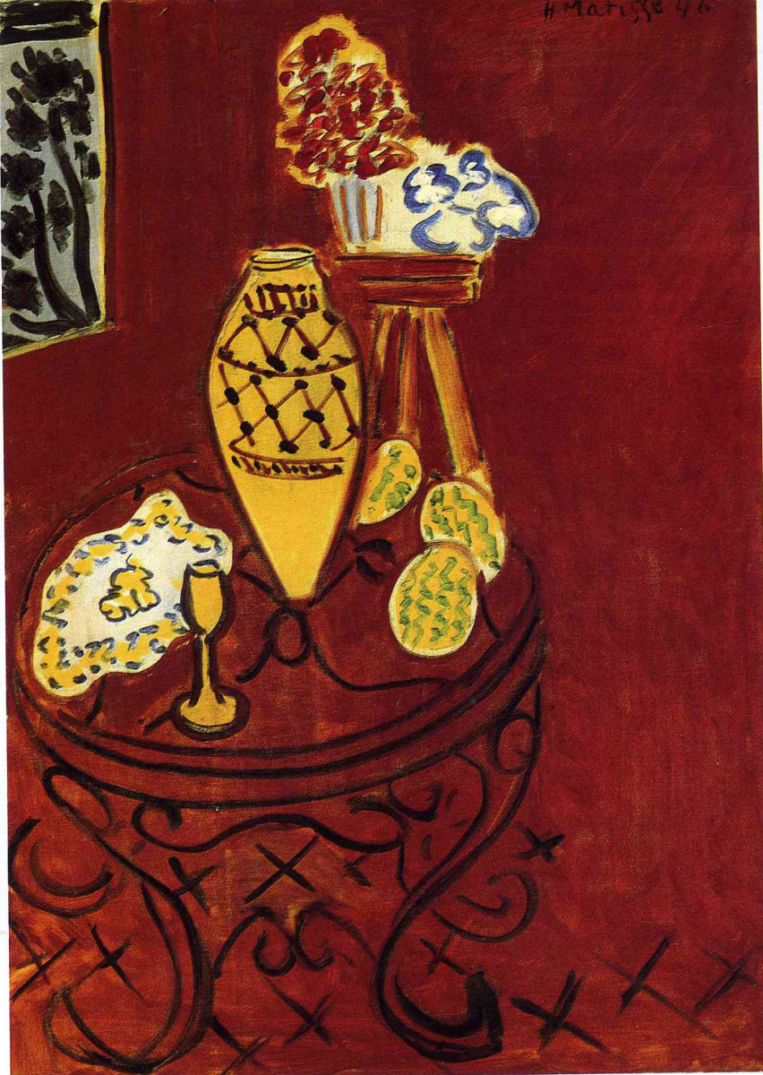 Henri Matisse. Interior in Venetian red
