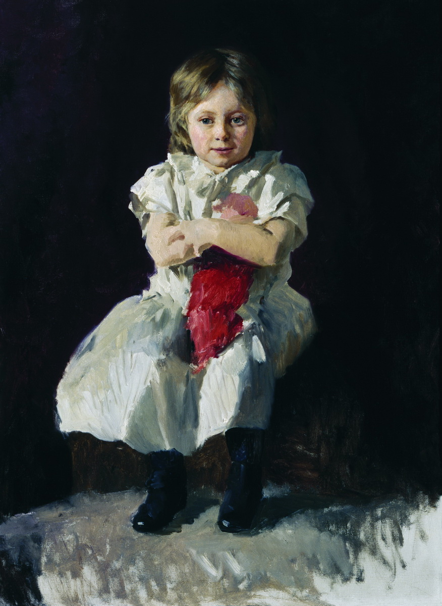 Nikolay Aleksandrovich Yaroshenko. Girl with a doll. The second half of the 1890s