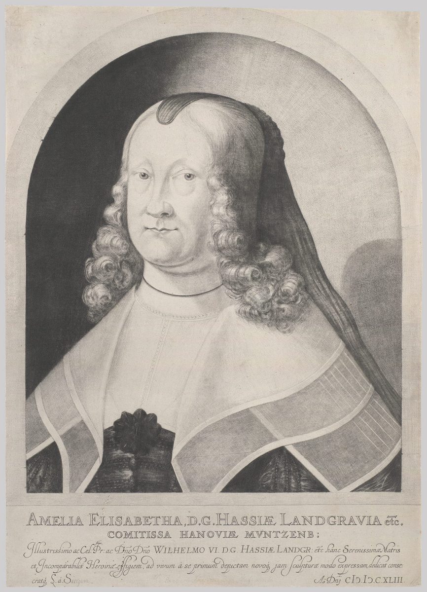 Ludwig von Siegen. Amelia Elizabeth, Landgravine of Hesse