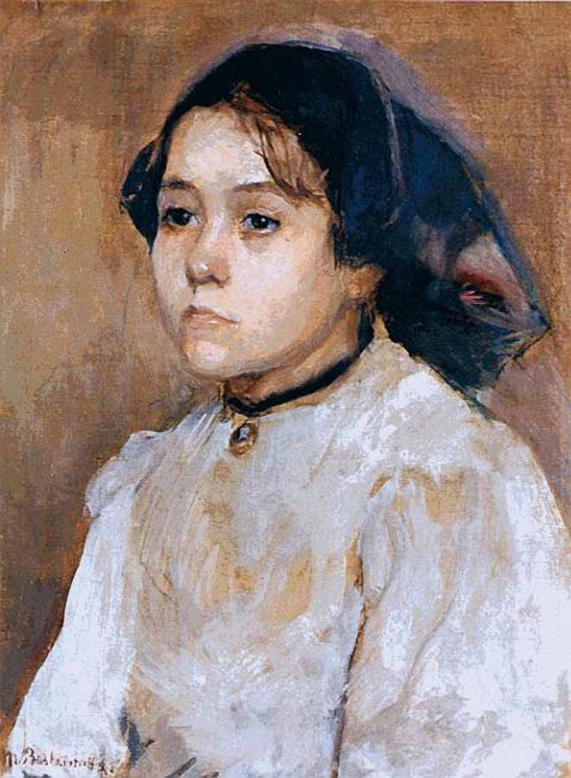 Мария Константиновна Башкирцева. Portrait of a young girl