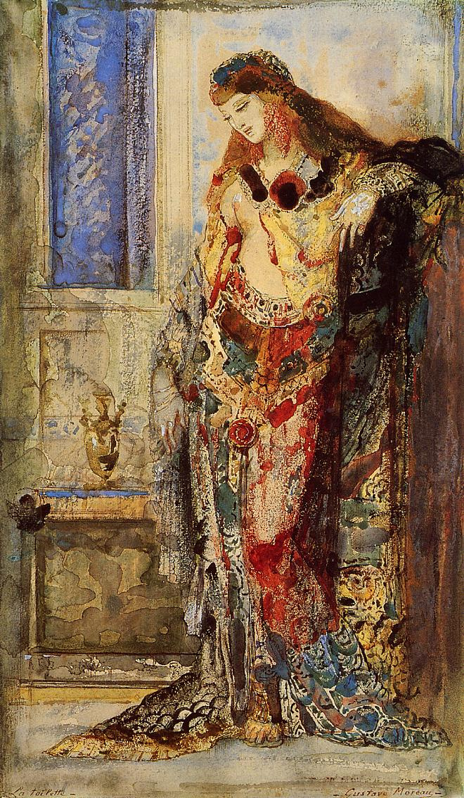 Gustave Moreau. Woman behind the toilet