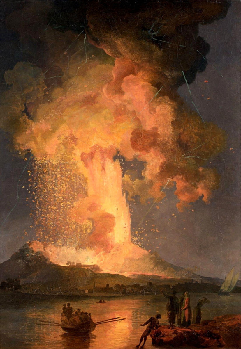 Pierre-Jacques Woller. Der Ausbruch des Vesuvs im Jahr 1779.