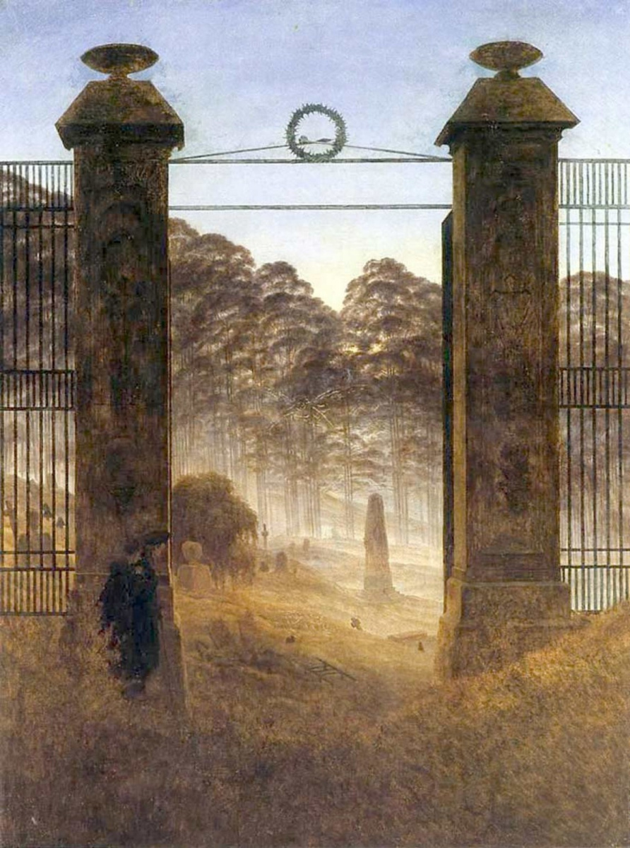 Caspar David Friedrich. Entrance to the cemetery