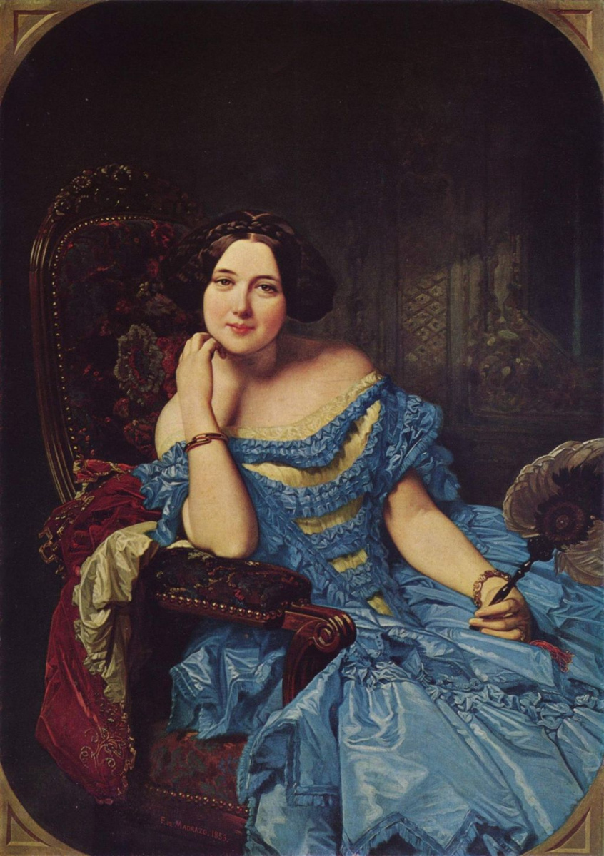 Federico de Madraso y Coones. Doña Amalia de Lano and Dotres, the Princess de Vilches