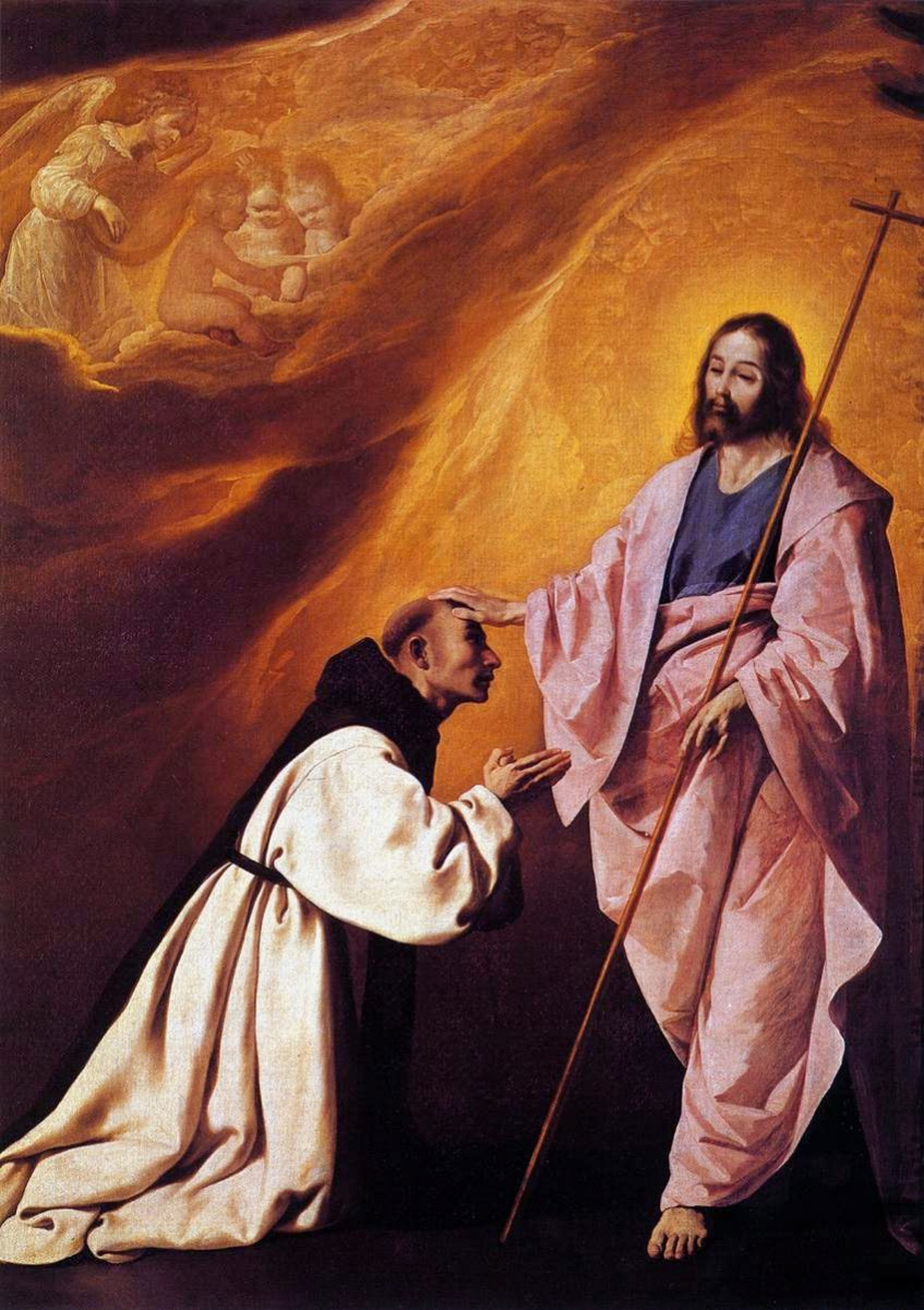 Francisco de Zurbaran. The vision of brother andré