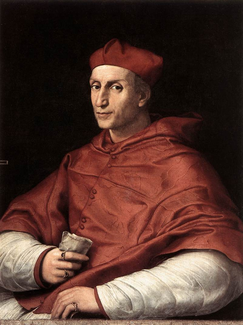Raphael Santi. Portrait of cardinal Bibiena