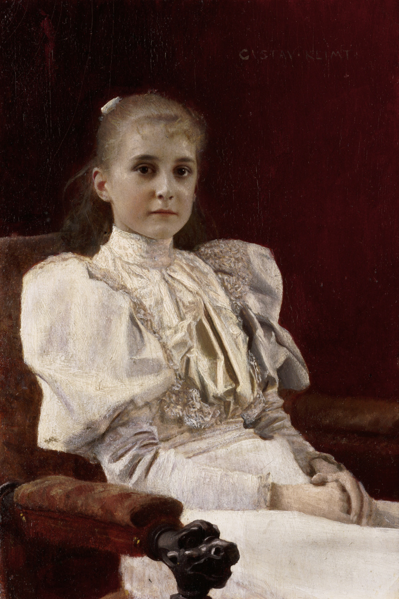 Gustav Klimt. Sitting girl