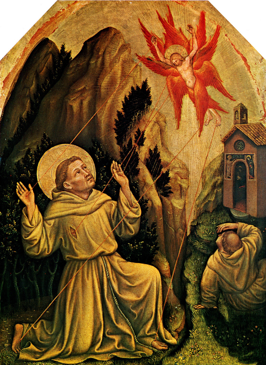 Gentile da Fabriano. St. Francis receives the stigmata