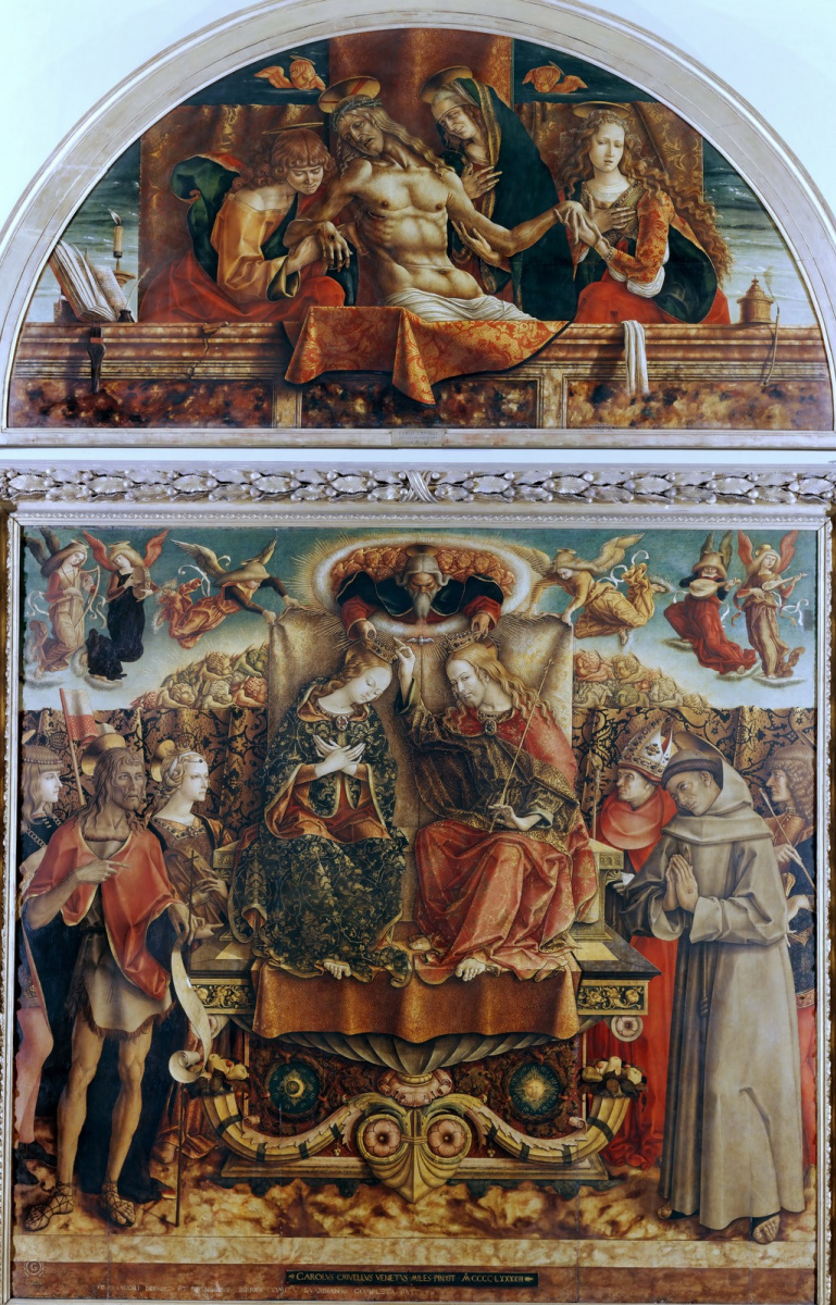 Carlo Crivelli. Coronation of the Virgin Mary