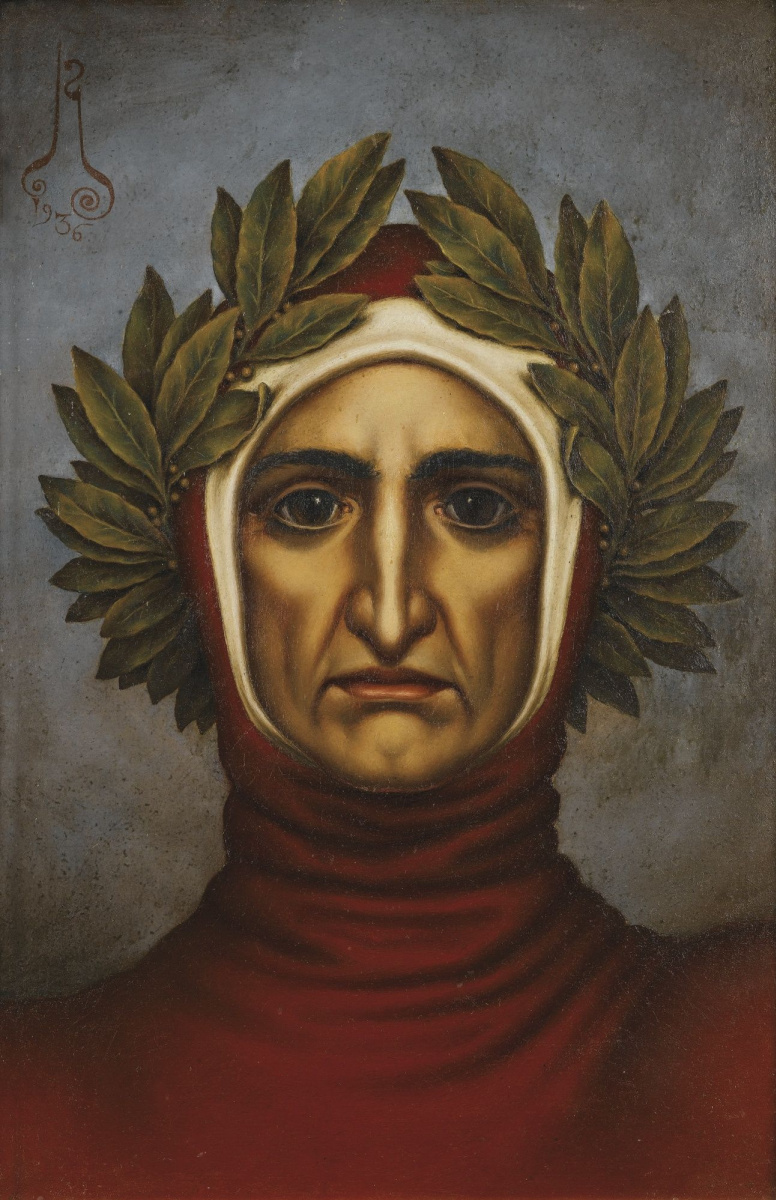 Nikolay Kalmakov. Portrait Of Dante Alighieri