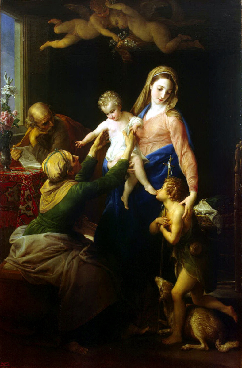 Pompeo Batoni. The Holy Family with Saint Elizabeth and Saint John the Baptist