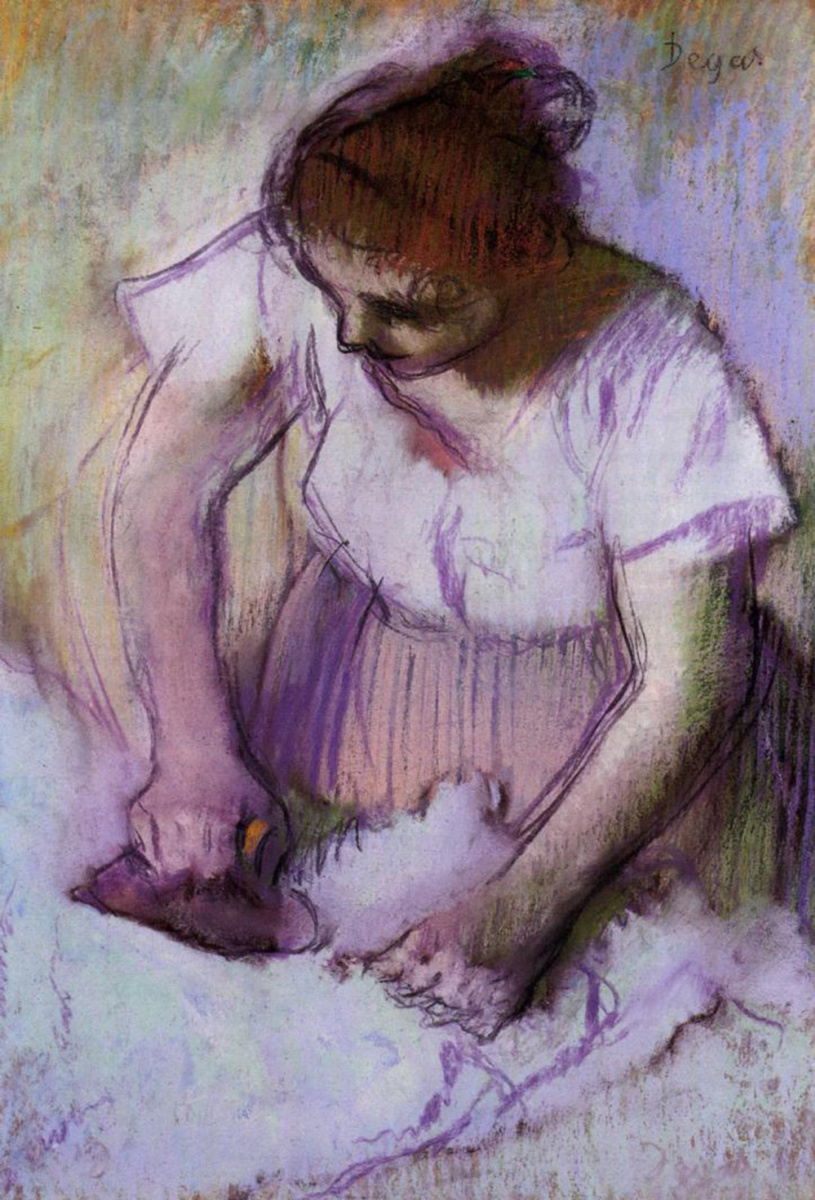 Edgar Degas. The old Ironing woman