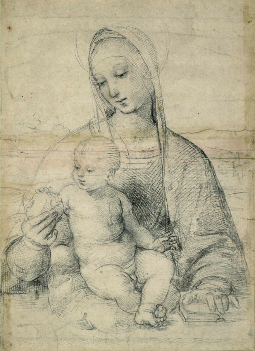 Raphael Santi. Madonna mit Granatapfel