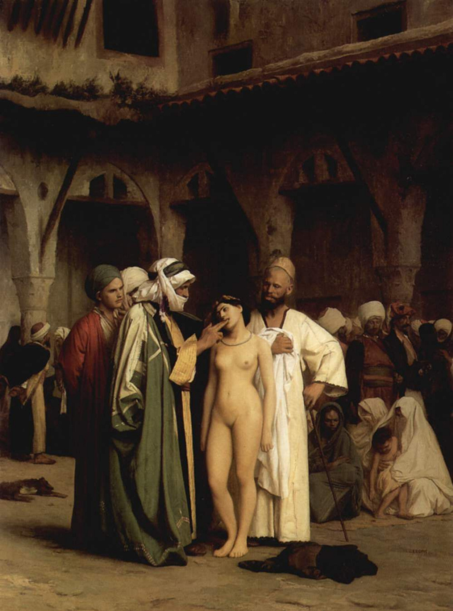 Jean-Leon Jerome. Slave market