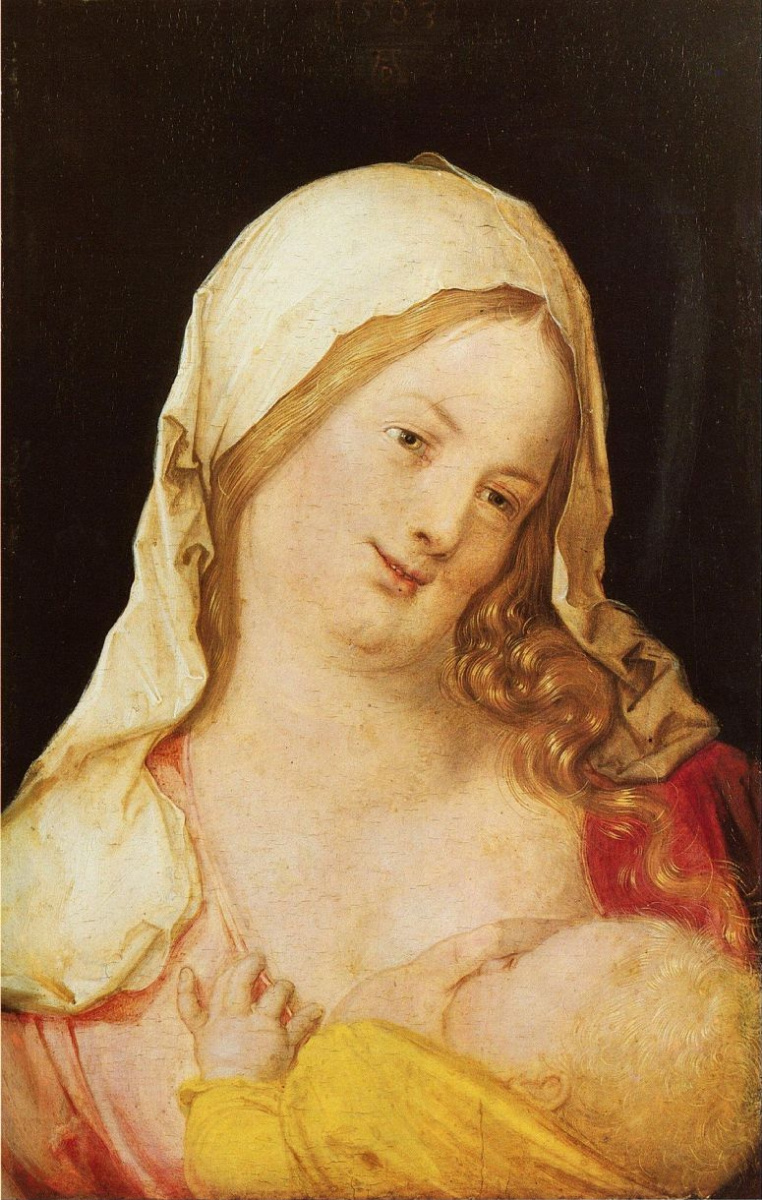 Albrecht Dürer. Mary with child