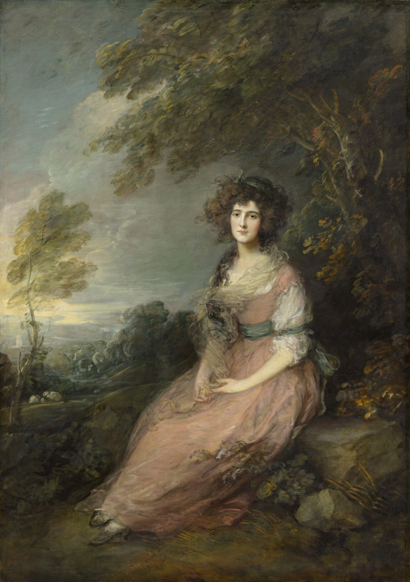 Thomas Gainsborough. Portrait of Mrs. Richard Brinsley Sheridan